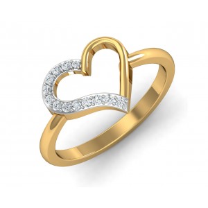 Amia Diamond Heart Ring